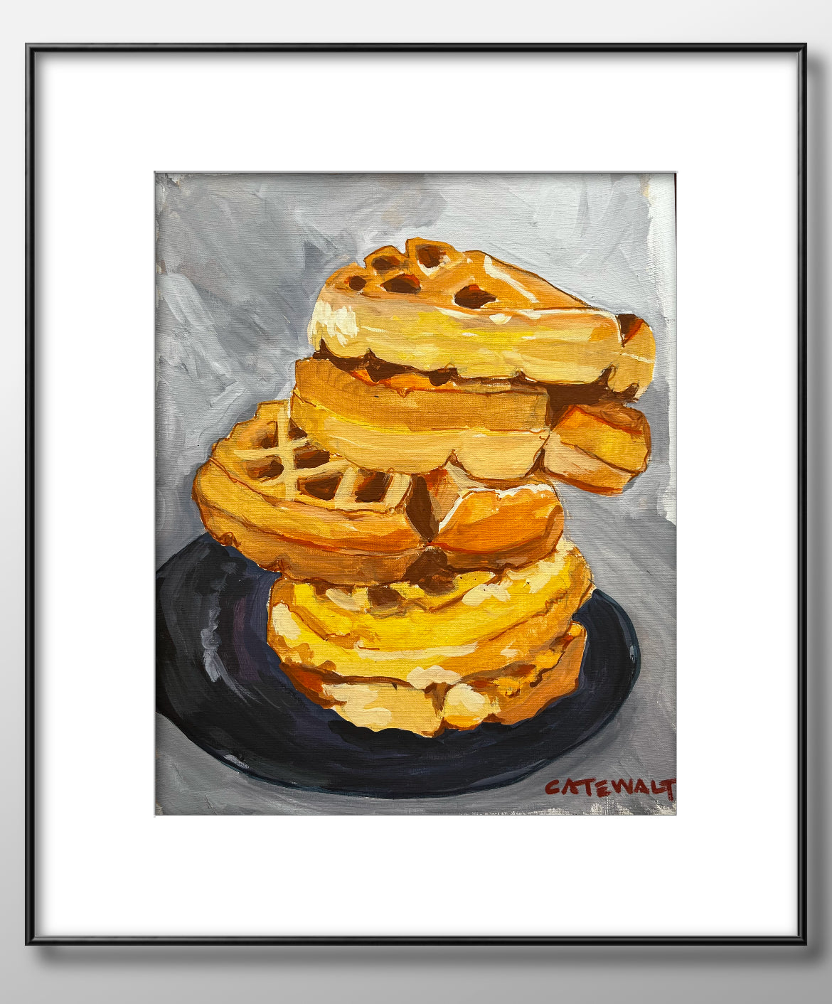 Belgium waffle stack