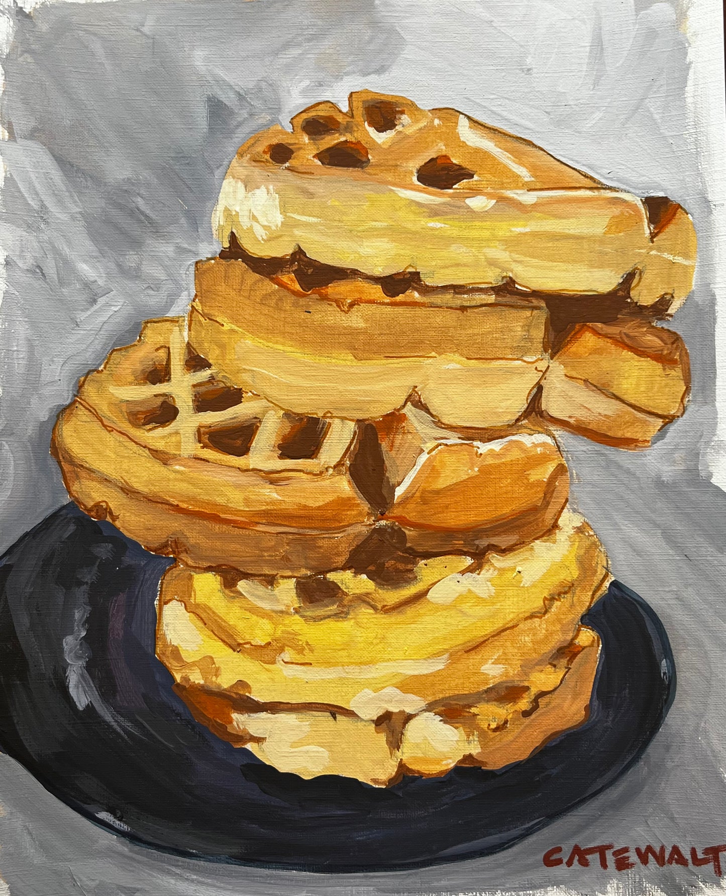 Belgium waffle stack