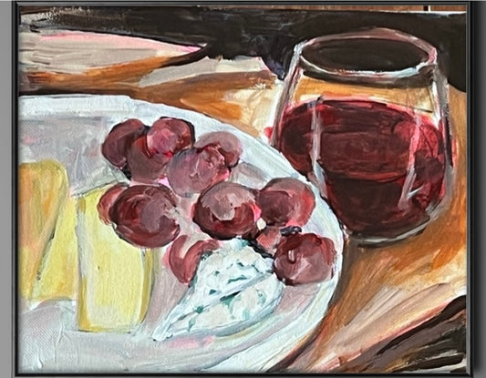 Grapes and cheese
