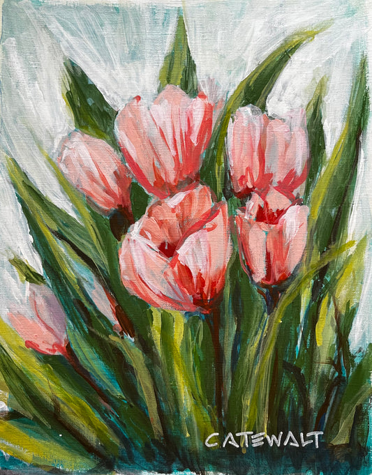 Pink tulips