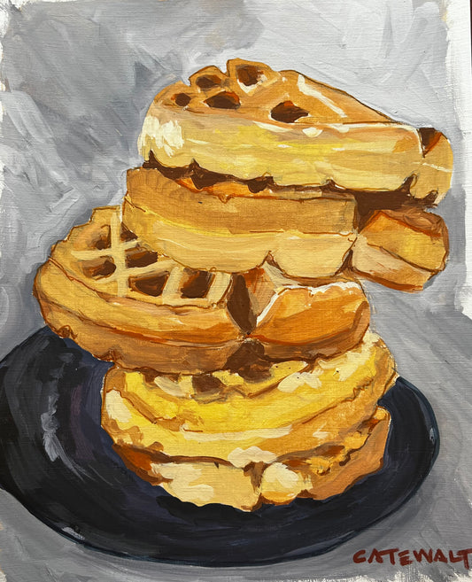 Belgium waffle stack