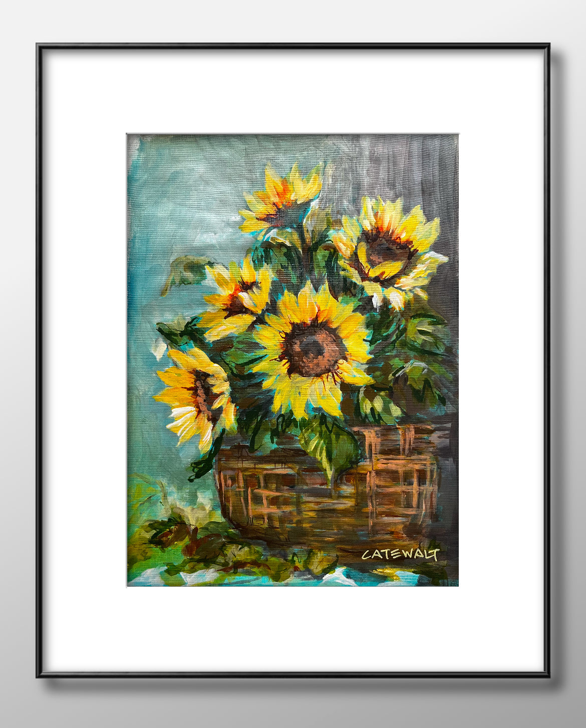 Sunflower basket